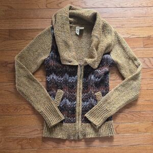 BKE Multicolor Shawl Collar Cardigan